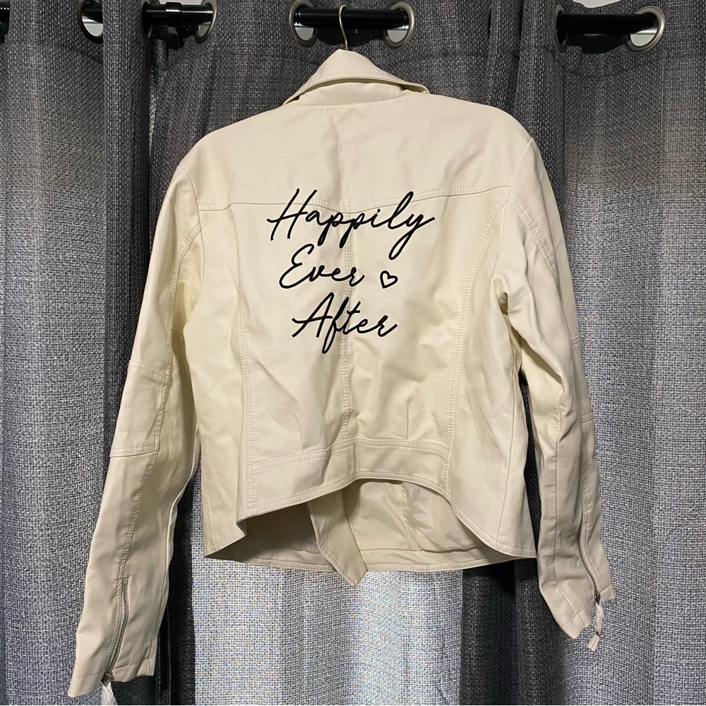 David’s Bridal Vegan Leather Moto Jacket